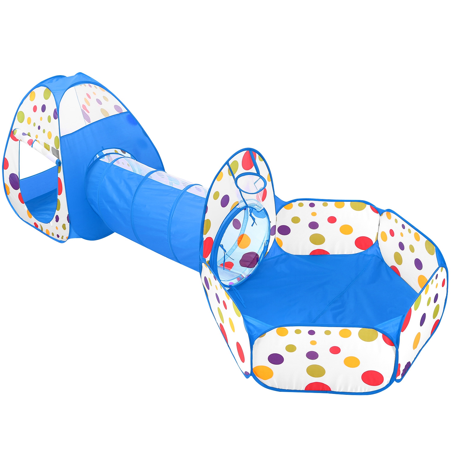 3 In 1 Child Crawl Tunnel Tent Kids Play Tent Ball Pit Set Foldable Children ...