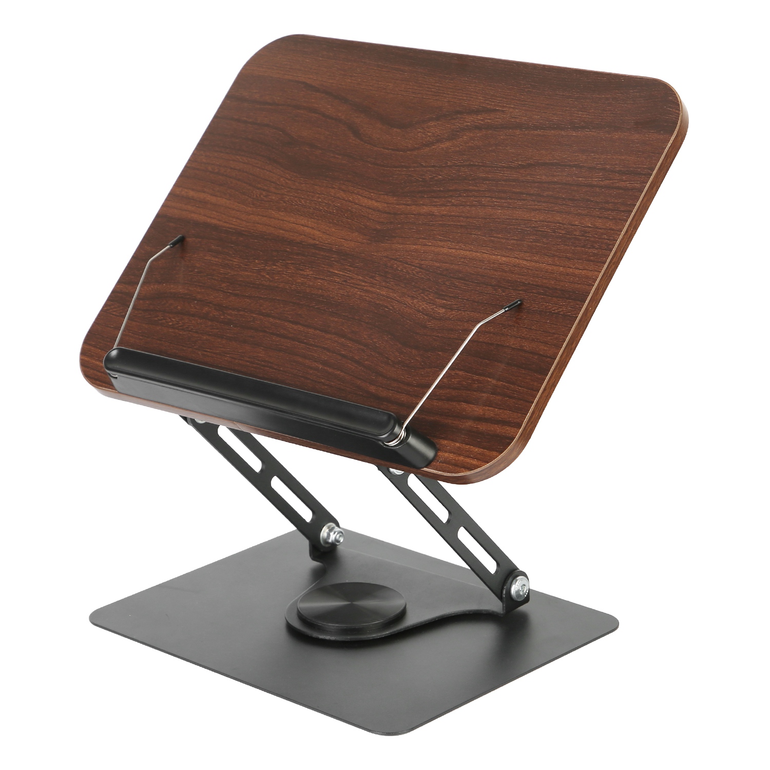 Book Stand for Reading Foldable Wood Book Holder Reading Rack Paper Stand wit...