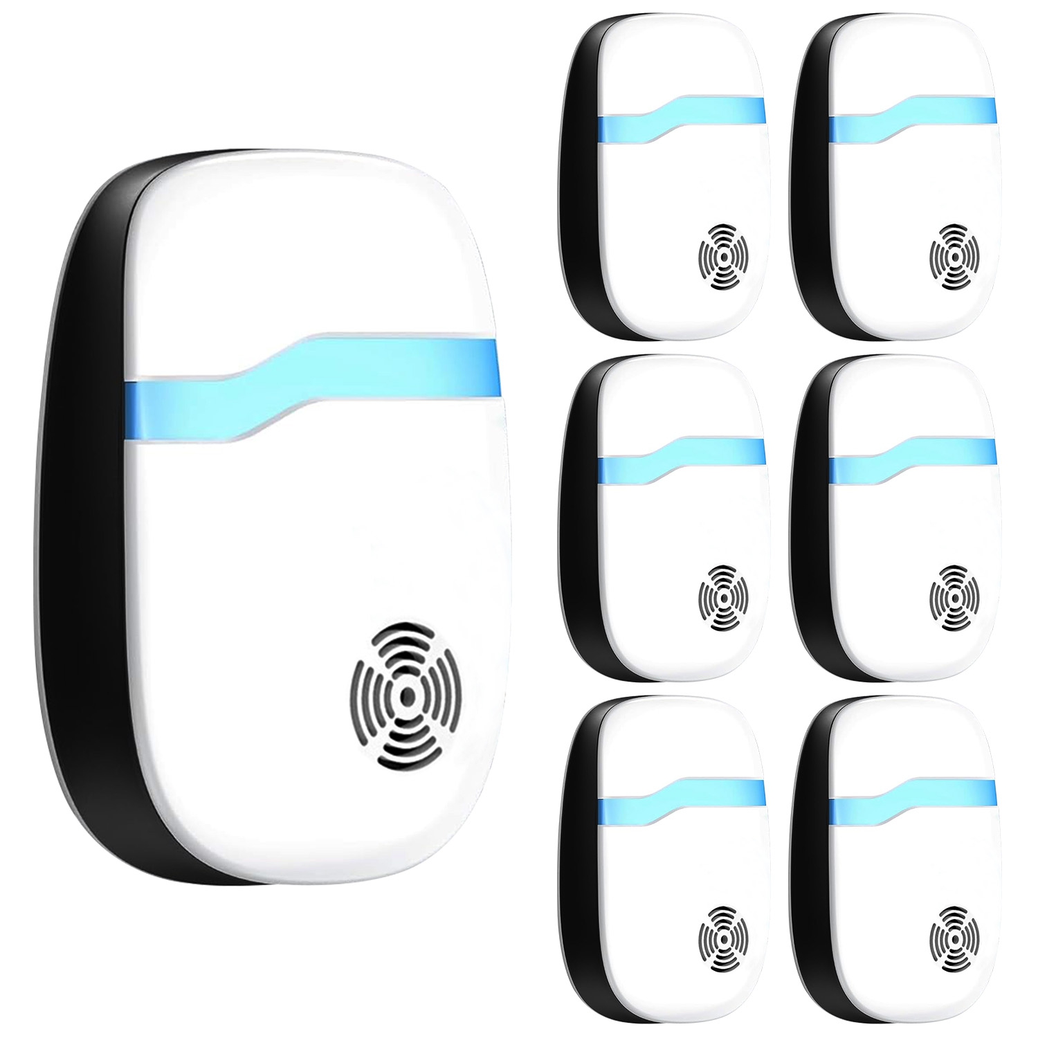 6 Packs Ultrasonic Pest Repellers Electric Plug-In Indoor Pest Control Mouse Repellent Chaser Deterrent Rodent Chaser for Home Kitchen Office Warehous 6 Packs Ultrasonic Pest Repellers Electric Plug-In Indoor Pest Control Mouse Repellent Chaser Deterrent Rodent Chaser for Home Kitchen Office Warehous