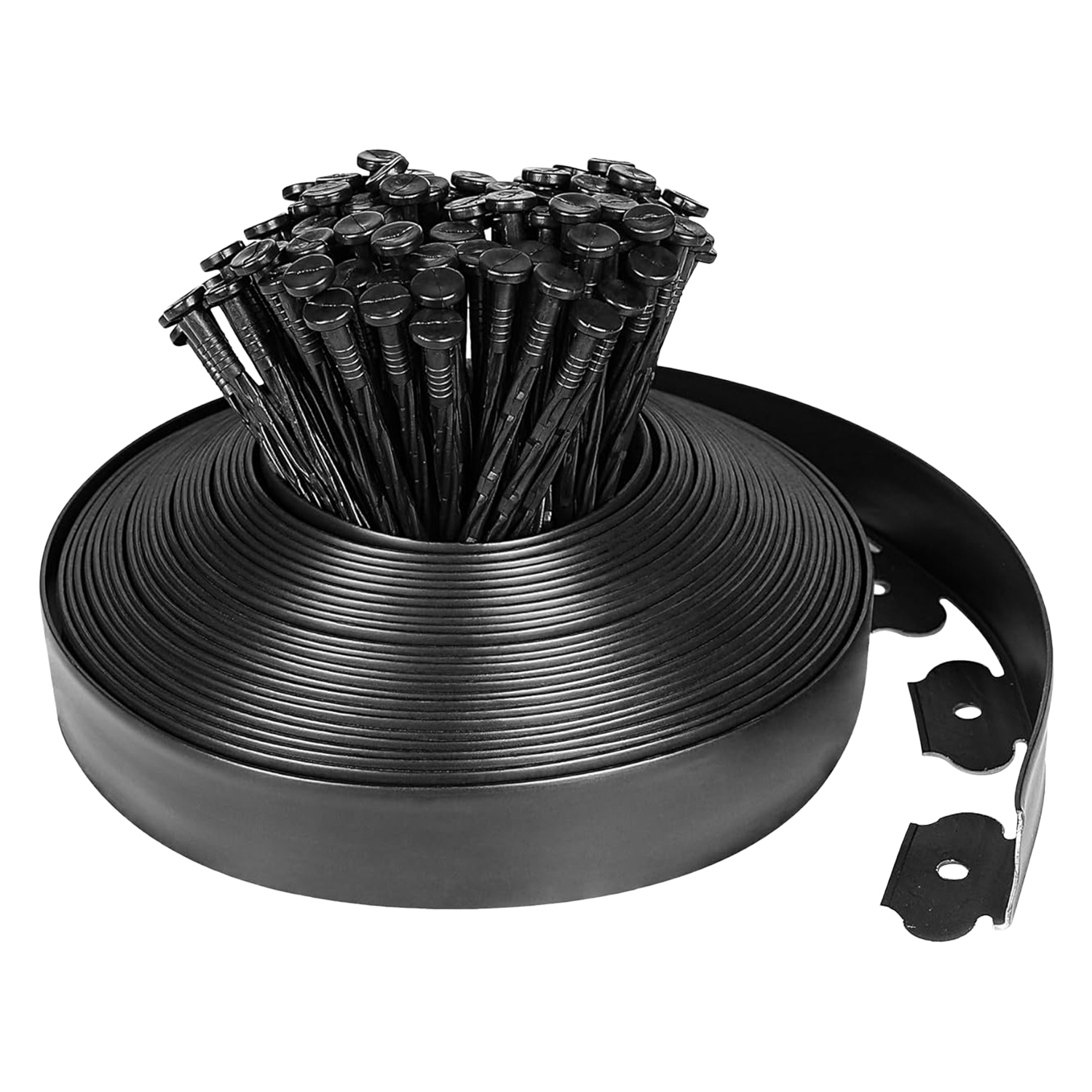 32.8FT Non-Digging Plastic Garden Edging Kit Plastic Garden Border with 30 Spikes 2In Tall Border Edging for Garden Lawn Yard Flower Beds 32.8FT Non-Digging Plastic Garden Edging Kit Plastic Garden Border with 30 Spikes 2In Tall Border Edging for Garden Lawn Yard Flower Beds