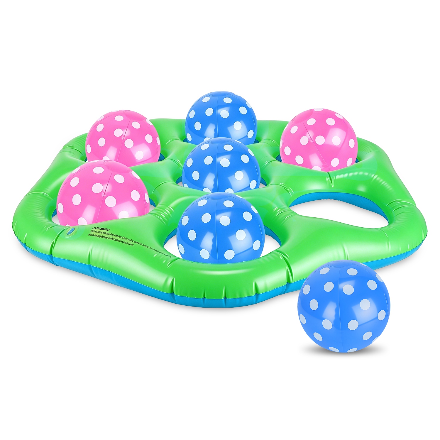 Inflatable Tic-Tac-Toe Pool Game Set with 7 Balls Summer Water Toy Portable Inflatable Game for Pool Beach Backyard Inflatable Tic-Tac-Toe Pool Game Set with 7 Balls Summer Water Toy Portable Inflatable Game for Pool Beach Backyard