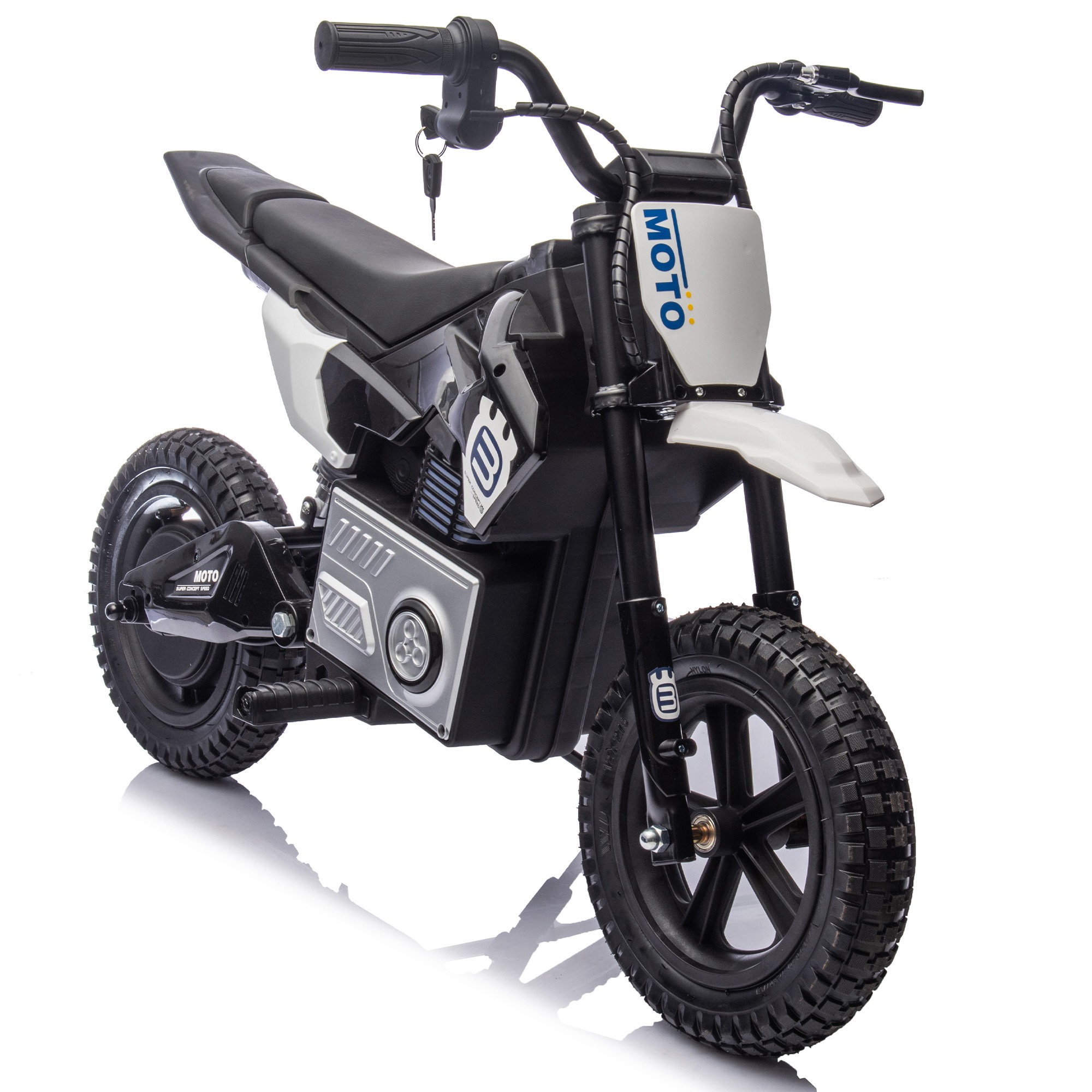 24V Kids Electric Motocross Ride On Motorcycle, 200W High Speed Hub Motor Dirt Bike Toy with Rear Shock Absorber, Adjustable Speed, LED Breathing Ligh 24V Kids Electric Motocross Ride On Motorcycle, 200W High Speed Hub Motor Dirt Bike Toy with Rear Shock Absorber, Adjustable Speed, LED Breathing Ligh