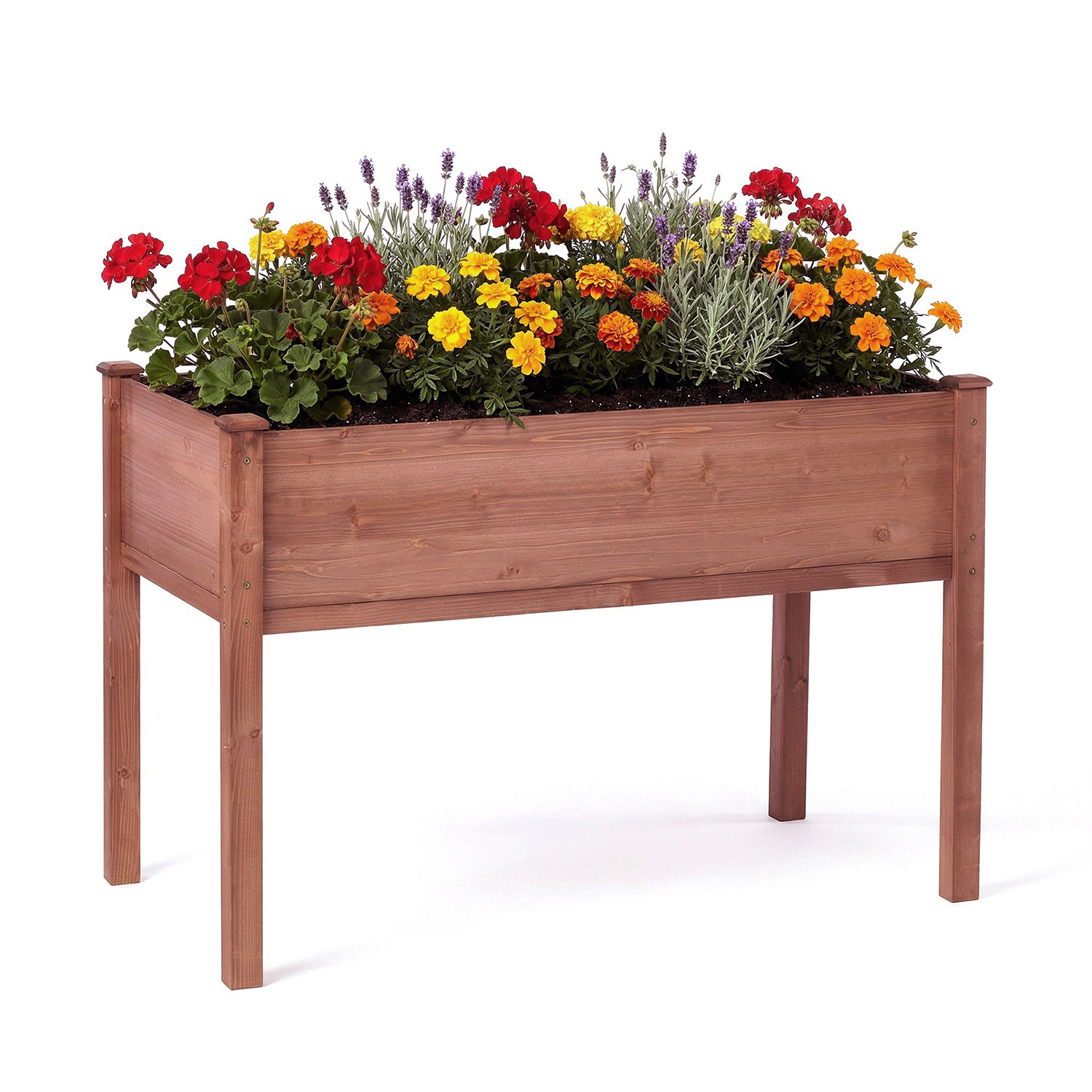 48x24x30in Elevated Raised Garden Bed with Legs, Wooden Planter Box for Outdoor Vegetable Herb Flower Fruit Growing 48x24x30in Elevated Raised Garden Bed with Legs, Wooden Planter Box for Outdoor Vegetable Herb Flower Fruit Growing