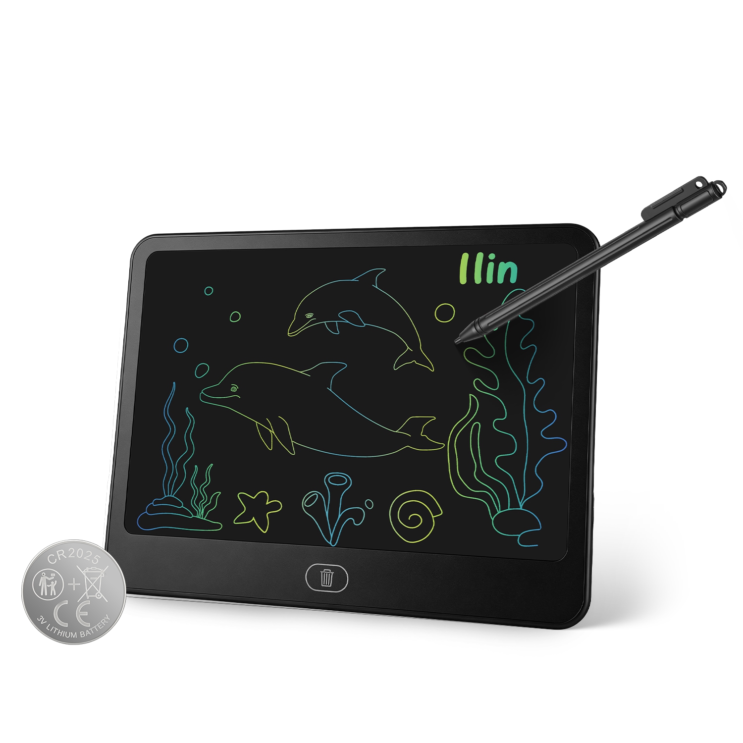 LCD Writing Tablet for Kids, Reusable Doodle Board with Stylus & Lock Function, One-Touch Erase Drawing Pad for Boys Girls Toddler Travel Learning Toy LCD Writing Tablet for Kids, Reusable Doodle Board with Stylus & Lock Function, One-Touch Erase Drawing Pad for Boys Girls Toddler Travel Learning Toy