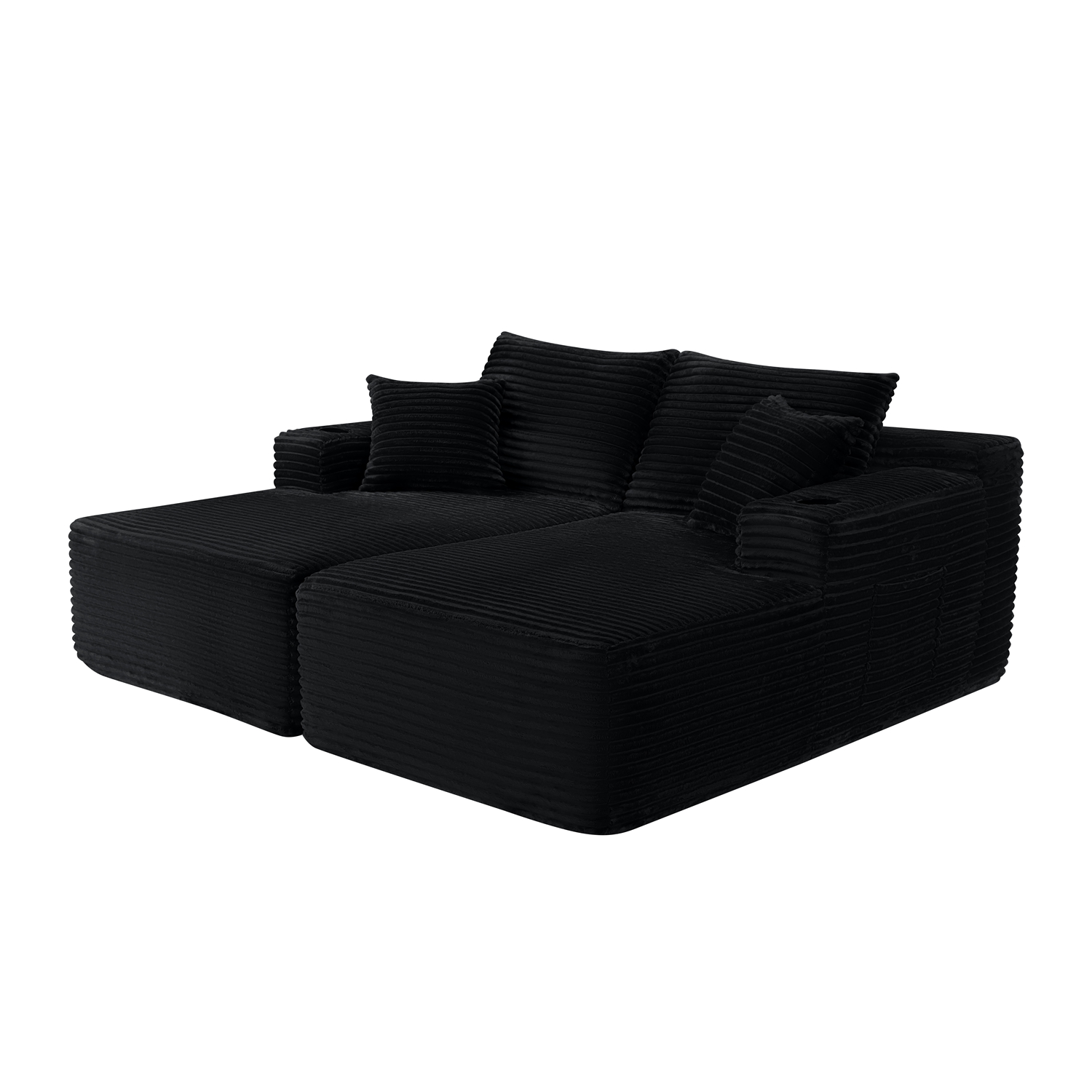 Prohibited Platform: AliExpress
Modern Sectional Couch with Double Chaise Lounge, Plush Fabric Sofa
